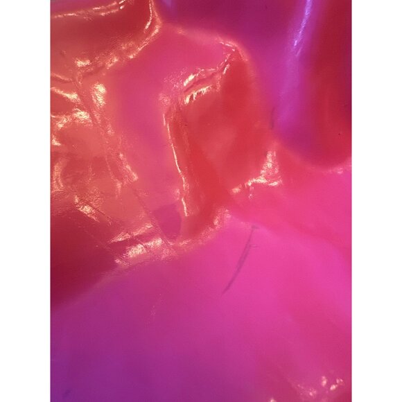 Victorias Secret Metallic Pink Color Block Canvas Tote Bag - Picture 3 of 5